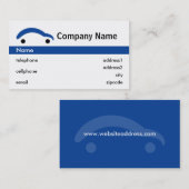 Visite Design de carte bleu de commerce de détail de (Devant / Derrière)