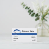 Visite Design de carte bleu de commerce de détail de (Debout devant)