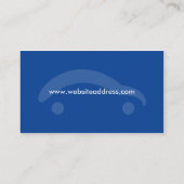 Visite Design de carte bleu de commerce de détail de (Dos)