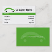 Visite Design de carte vert de commerce de détail de (Devant / Derrière)