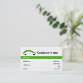 Visite Design de carte vert de commerce de détail de (Debout devant)