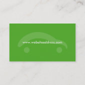 Visite Design de carte vert de commerce de détail de (Dos)