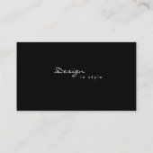 Visite design d'intérieur de mise en scène Carte de visit (Dos)