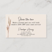 Visite Design d'intérieur de verdure botanique Carte de r (Dos)