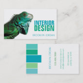Visite Design d'intérieur designer chameleon carte de vis (Devant / Derrière)