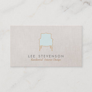 Visite Design d'intérieur Français Chaise Logo Carte de v
