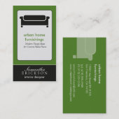 Visite Design d'intérieur moderne/Décorateur Carte de vis (Devant / Derrière)