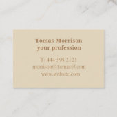 Visite Design élégant et original de carte d'affaires (Dos)