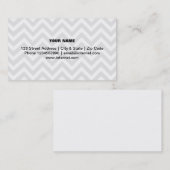 Visite Design moderne et tendance chevron motif carte de  (Devant / Derrière)
