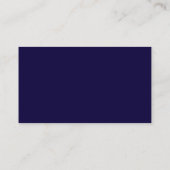Visite Design tendance Bleu foncé Charmant Carte de visit (Dos)
