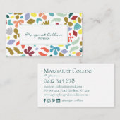 Visite Design urbain moderne Nom personnalisé Carte de vi (Devant / Derrière)