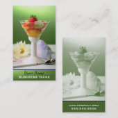 Visite Desserts - carte de profil de nourriture (Devant / Derrière)