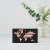 Visite Destination rose de carte du monde d'or de Faux (Debout devant)