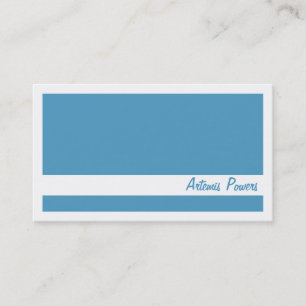 Visite Deux simples colorent le carte de visite, le bleu