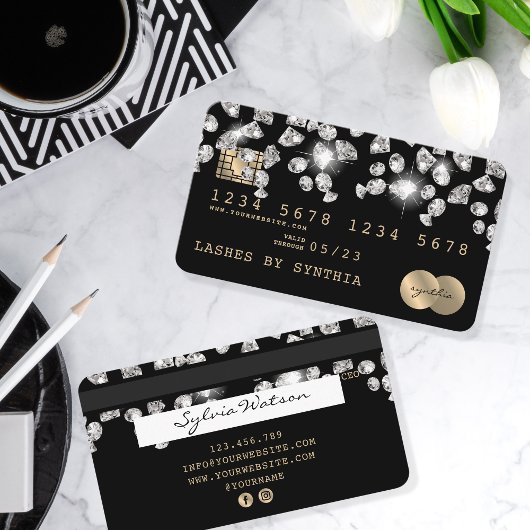 Visite Diamants à séchage sur carte de crédit