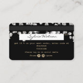 Visite Diamants de Carte de remerciements de carte de cré (Dos)