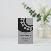 Visite Dimensions futuristes Carte de visite, Gris (Debout devant)