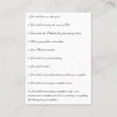 Visite Dix Commandements - Carte de prière (plat) (Dos)