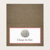 Visite Dollar De Sable & Burlap Photo Modifier La Carte D (Extérieur déplié)