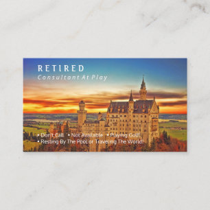 Visite Drôle de retraite, château allemand, carte de visi