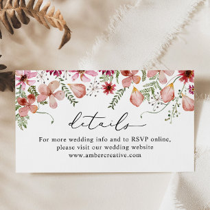 Visite Dusty Peach Mariage Détails du site web Carte de b
