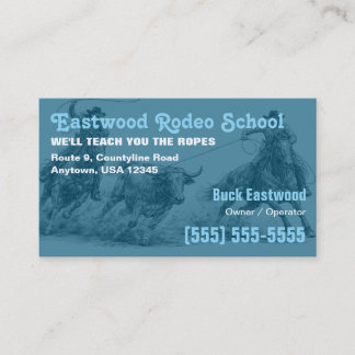 Visite École de Rodéo | Carte d'Instructeur de Roping Cow