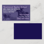 Visite École de Rodéo | Carte d'Instructeur de Roping Cow (Devant / Derrière)