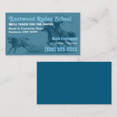 Visite École de Rodéo | Carte d'Instructeur de Roping Cow (Devant / Derrière)