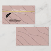 Visite écrivain indépendant carte de visite, tourbillons (Devant / Derrière)