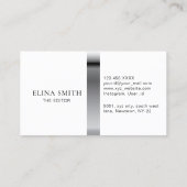 Visite Éditeur vidéo professionnel Black Gold Carte de vi (Dos)