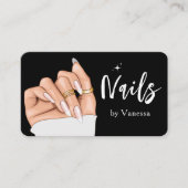 Visite Elégant artiste ongle Salon Qr Code Carte de visit (Devant)