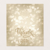 Visite Elegant Bokeh Carte de remerciements (Extérieur déplié)