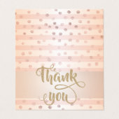 Visite Élégant, Carte de remerciements de points (Extérieur déplié)