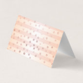 Visite Élégant, Carte de remerciements de points (Dos)