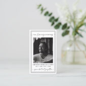 Visite Élégant Carte photo de prière funéraire moderne (Debout devant)