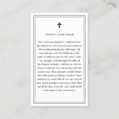 Visite Élégant Carte photo de prière funéraire moderne (Dos)