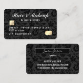 Visite Elégant Chic Beauty Professional Faux Carte de cré (Devant / Derrière)