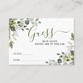 Visite Elégant Eucalyptus Devinez Combien De Carte De Jeu (Devant)