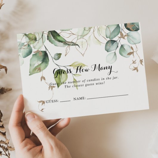 Visite Elégant Gold Green Devine Combien De Carte De Jeu