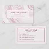 Visite Elégant marbre Abstrait Aquarelle | CARTE DE VISIT (Devant / Derrière)