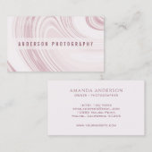 Visite Elégant marbre Abstrait Aquarelle | CARTE DE VISIT (Devant / Derrière)