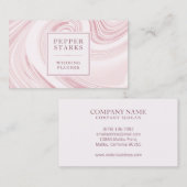 Visite Elégant marbre Abstrait Aquarelle | CARTE DE VISIT (Devant / Derrière)