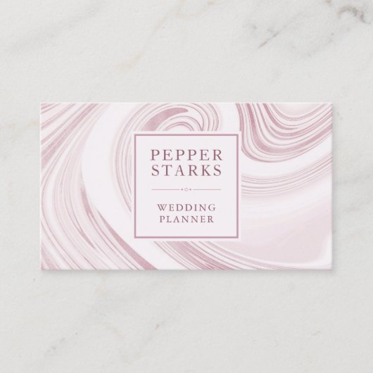 Visite Elégant marbre Abstrait Aquarelle | CARTE DE VISIT (Devant)