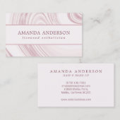 Visite Elégant marbre Abstrait Aquarelle | CARTE DE VISIT (Devant / Derrière)