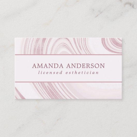 Visite Elégant marbre Abstrait Aquarelle | CARTE DE VISIT (Devant)