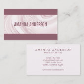 Visite Elégant marbre Abstrait Aquarelle | CARTE DE VISIT (Devant / Derrière)