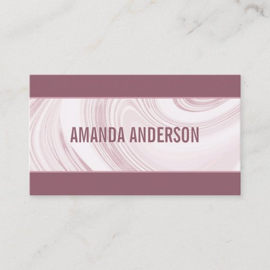 Visite Elégant marbre Abstrait Aquarelle | CARTE DE VISIT (Devant)