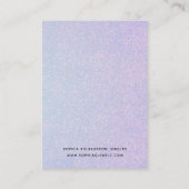 Visite Elégant Pastel Dreamy | Carte d'affichage de l'ore (Dos)