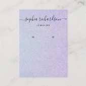 Visite Elégant Pastel Dreamy | Carte d'affichage de l'ore (Devant)