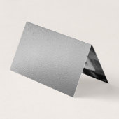 Visite Élégant Script Silver Foil Carte de dépôt cadeau (Dos)